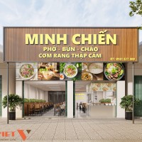Thiết kế nhà hàng chị Dân Thanh Hóa 80m2